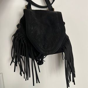 Fringe mini backpack